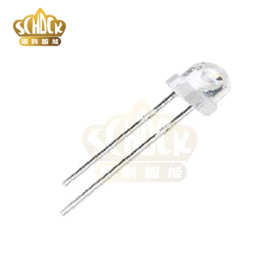 直插5mm草帽透明有边发射管