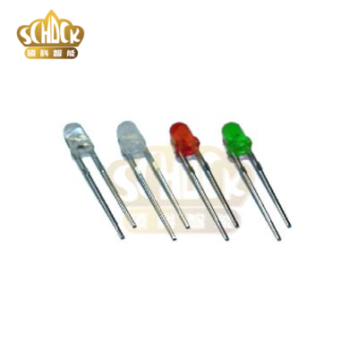 直插3mm可见光红橙黄绿蓝紫白灯珠